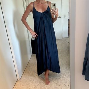 Navy maxi dress flowy